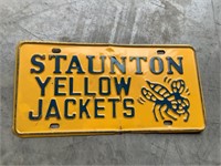 All Staunton yellow jackets license plate