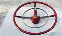 Vintage Steering  Wheel red