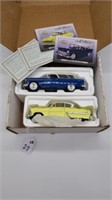 2 PC DIE CAST 1954 Chevy Belair Coupe