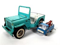 Tonka Jeep and Tow Truck