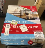 Vibrant Life One Door Dog Training Crate 24inL by