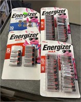 Approximately 90 AA batteries, 7 - 9V Batteries,