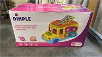 Simple Learning Activity School Bus With Lights