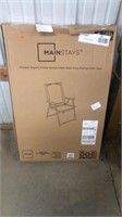 2- Outdoor Patio Steel Sling Golding Chairs