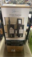 Mainstays 9 Cube Organizer BLACK BOX IS OPENED