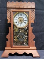 Antique mahogany mantel clock