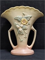Hull Art U.S.A. pottery vase. 10.5"w x 4.25"d x