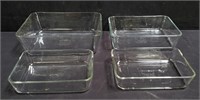 Group of 4 Pyrex baking dishes box lot