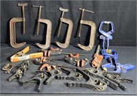 Tools: assorted clamps, grip clips