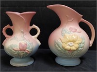 Group of Hull Art U.S.A. pottery pitcher and vase