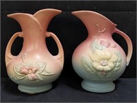 Group of Hull Art U.S.A. pottery pitcher and vase