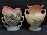 Pair of Hull Art U.S.A. pottery vases