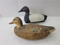 Wood Carved & Painted Duck Decoys