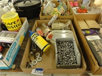 bolts and screws, assorted shop items