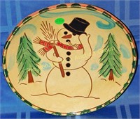 Breininger Holiday Charger: Snowman