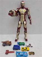 Iron man Action figure and cars