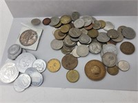 Foreign coins and tokens Lot