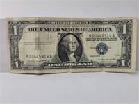 1957 $1 Blue Seal Currency Note