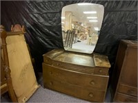 Vintage Vanity Dresser & Mirror