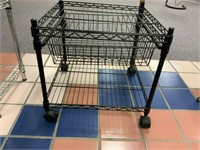 Metal Rolling Shelf Cart With Drawer