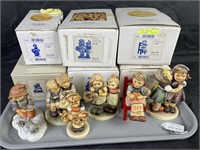 Six Hummel Figurines w/ Boxes