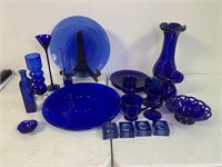 20+ Pieces of Cobalt Blue Glass