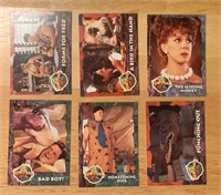 Six 1993 Topps The Flintstones Movie Trading Cards