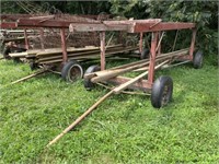 20' Single Tobacco Ladders w/ Running Gears