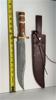 Brass and Stainless Steel Bowie Knife.