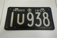 1950 Ontario License Plate
