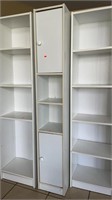 One Pressboard Cabinet with Two Doors, 12x12x72