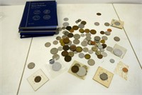 Empty Coin Books & Foreign Coins