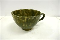 Brantford Stoneware Green Glazed Antique Funel 3"T