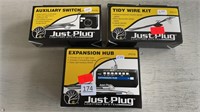 Just Plug Auxiliary Switch, Tidy Wire Kit,