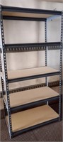 Metal Shelving Unit With 5 Particle Board