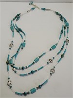 Fancy Peace Turquoise Necklace