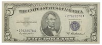 Series 1953-A Star Note $5 Silver Certificate
