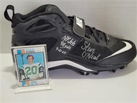 Steve Oneal Signed Nike Cleat with Card