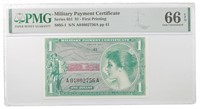 Gem $1 Military Payment Certificate