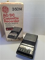 Vintage GE AC/DC Cassette Recorder in Box