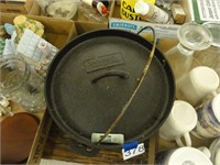 Outdoor Gourmet cast iron pot with lid