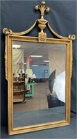 Plume Carved Gold Frame Mirror