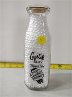 Crystal Dairy Harriston Milk Bottle