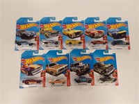 Hot-Wheels Flames Lot of 9 - 2015 and 2017