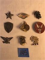 Vintage Military Uniform/Hat Pins