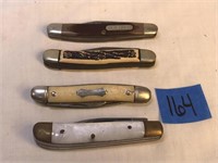4 Vintage Pocket Knives