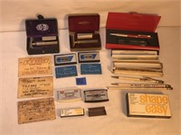 Lot of Vintage Razors, Blades and More
