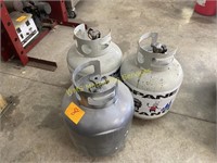 3 Propane Tanks - One is full