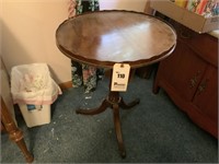 3 Footed Round  Wood Table, 23" diameter x 28" t