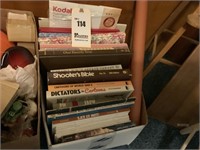Box of Misc. Books, Family Tree Books,